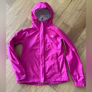 The north face hyvent waterproof jacket in pink - women's medium